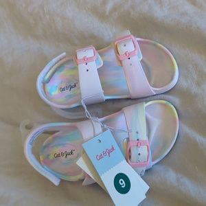 Adorable NWT rainbow sandals